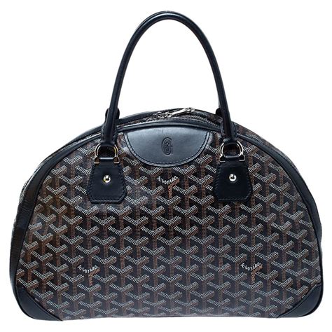 GOYARD Goyardine Saint Jeanne MM Bowler Black.